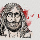 Imagine de John Lennon. La vida y la muerte.. Digital Illustration project by Ninfa Montes - 05.22.2020