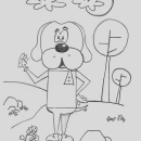 Mi Proyecto del curso: Introducción a la creación de personajes estilo cartoon. Desenho a lápis projeto de Grissel Provenzza - 22.05.2020