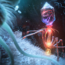 Bacteriophage. Un projet de Design , 3D, Direction artistique, Modélisation 3D, Conception de personnages 3D , et Conception numérique de Farid Ghanbari (RenderBurger) - 23.05.2020