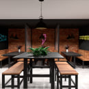 Mi Proyecto del curso: Diseño de interiores para restaurantes. Interior Design project by Yuleisy López - 05.27.2020