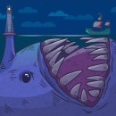 Hunting fishes. Vector Illustration project by Dadis Montesinos - 05.26.2020