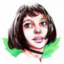 Ilustración editorial mixta. Portrait Illustration project by Lily Vainylla - 06.01.2020
