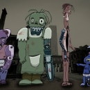 Mi Proyecto del curso: Fábrica de personajes ilustrados Zombies Bionicos. Character Design project by Jorge Pajares Ormachea - 06.03.2020