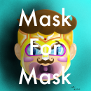 Mask for mask. Ilustração tradicional projeto de Christian Crystal - 08.06.2020