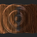 Wood Ripple. 3D, and 3D Design project by dbr3d - 06.14.2020