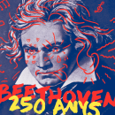 BEETHOVEN 150 ANYS. Design, Traditional illustration, Graphic Design, Poster Design, and Digital Illustration project by Joan Romero Tarriño - 02.27.2020