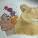 Mi Proyecto del curso: Retrato ilustrado en acuarela. Un proyecto de Ilustración tradicional de danaesanchez - 23.06.2020