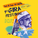 Gira Festival . Ilustração tradicional, Design gráfico, Desenho a lápis, Design de cartaz, e Design para redes sociais projeto de Eva Caldas - 27.06.2017