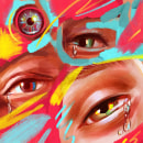 eye training. Ilustração digital, Brush Painting, Desenho digital, e Pintura digital projeto de Ilustre Marcos - 02.07.2020