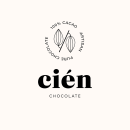 Cién Chocolate logo design. Un proyecto de Diseño gráfico y Diseño de logotipos de Eva Hilla - 04.07.2019