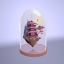 Casa Japonesa. 3D projeto de Mariano Fabeiro - 04.07.2020