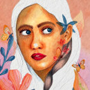 Meu projeto do curso: Retrato ilustrado em aquarela. Ilustração tradicional, Design gráfico, Ilustração digital e Ilustração de retrato projeto de Bárbara Montarroyos - 17.07.2020