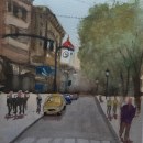 Mi Proyecto del curso: Paisajes urbanos en acuarela. Watercolor Painting project by mago.oro - 07.18.2020