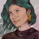 Mi Proyecto del curso: Retrato ilustrado con Procreate. Traditional illustration project by Loren Muñoz - 07.19.2020