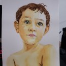 Meu projeto do curso: Retrato em aquarela a partir de uma fotografia. Pintura em aquarela projeto de Vitória Gurgel - 21.07.2020