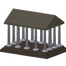 Templo Griego 3D. Un proyecto de Arquitectura digital de Juan Felipe Lancheros - 21.07.2020
