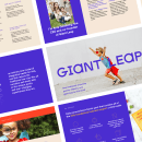 Pitch Deck for Giant Leap. Un proyecto de Diseño, Br e ing e Identidad de Katya Kovalenko - 01.02.2020