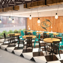 Cafetería: BIG ROLL. 3D, Arquitetura, e Arquitetura de interiores projeto de Oscar Small - 25.07.2020