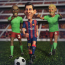 Messi Caricatura. 3D, and 3D Character Design project by Sergio Graziani - 07.26.2020