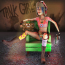 Tank Girl. 3D, and 3D Character Design project by Sergio Graziani - 07.26.2020