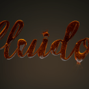 Fluidos - lettering. 3D Lettering project by Laura Beneto - 07.30.2020