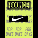 Nike Bounce Poster. Tipografia projeto de Nathaniel Sullivan - 01.08.2020