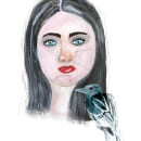 My project in Illustrated Portrait in Watercolor course. Pintura em aquarela projeto de Tara Popick - 04.08.2020