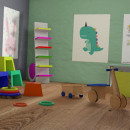 Habitación infantil. Un proyecto de Diseño, Diseño industrial, Diseño de producto y Diseño 3D de patricia garcia romero - 07.08.2020