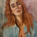 Mi Proyecto del curso: Retrato en acuarela a partir de una fotografía. Watercolor Painting project by mago.oro - 08.11.2020