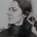 My project in Realistic Portrait with Graphite Pencil course - PJ Harvey. Un progetto di Disegno di ritratti e Disegno realistico di Mark Rogers - 14.08.2020