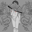 Auto retrato con influencia china. Un proyecto de Ilustración tradicional de Amira Canan - 16.08.2020