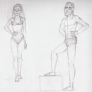 Mi Proyecto del curso: Dibujo anatómico para principiantes. Esboçado projeto de Daniel Ixcotoyac - 16.08.2020