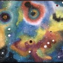 Mi Galaxia, Nebulosas, Técnicas de Acuarelas, Unidada IV. Watercolor Painting project by María Ana Luz Rey Lago - 08.22.2020