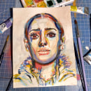 Mi Proyecto del curso: Retrato artístico en acuarela. Animação projeto de elartgentino - 08.09.2020