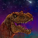 Ilustración Dinosaurio TRex . Un proyecto de Ilustración tradicional, Bellas Artes, Dibujo y Dibujo digital de Adrián Rullán Cubillas - 11.09.2020