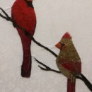 Cardinals. Bordado projeto de Amanda Hendrickson - 11.09.2020