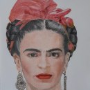 Mi Proyecto del curso:  Retrato realista con lápices de colores Frida Kalo. Architecture project by Ricardo Riveros - 09.18.2020