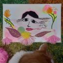 Mi Proyecto del curso: Técnicas básicas de bordado y acuarela. Watercolor Painting, and Embroider project by Jessica Tebes - 09.19.2020