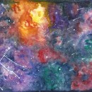 Final project_Modern Watercolor Techniques_Galaxy. Un proyecto de Pintura a la acuarela de aurelie_d - 21.09.2020