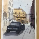 Mi Proyecto del curso: Paisajes urbanos en acuarela. Arte urbana, e Pintura em aquarela projeto de gabynavarro_cba - 23.09.2020