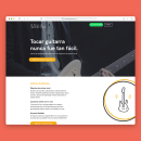 Clases de Guitarra de Brain Sessions. UX / UI, Web Design, Desenvolvimento Web, Cop, e writing projeto de Andrés Ospina - 23.09.2017