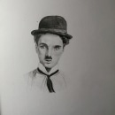 Mi Proyecto del curso: Retrato realista con lápiz de grafito/Chaplin. Street Art project by Rodrigo Huidobro Corvetto - 09.27.2020