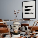 Dining Corner. 3D, Design de interiores, Modelagem 3D, e Retail Design projeto de Konstantina Beradze - 27.09.2020