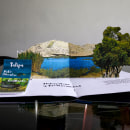 Díptico sobre Laguna de Conache. Graphic Design, and Bookbinding project by Iván Portilla - 09.29.2020