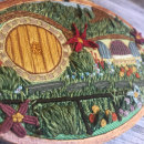 Hobbit Hole using embossed stitches. Embroider project by Sara Ray - 10.03.2020
