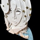 Mi Proyecto del curso: Retratos 3D con capas de papel. 3D, e Papercraft projeto de Sofia Tista - 07.10.2020