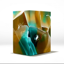 Stone Fossil Emerald. Un proyecto de Bellas Artes, Diseño, creación de muebles					, Diseño de interiores y Escultura de Studio Nucleo - Piergiorgio Robino - 26.10.2020