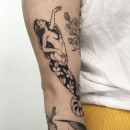 Tatuaje 07. Un proyecto de Ilustración, Dibujo, Dibujo artístico, Diseño de tatuajes y Dibujo digital de Diana Felix - 28.10.2020