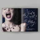 The Girl with the Bling. Direção de arte, Design editorial, Moda, Tipografia, Caligrafia, H, e Lettering projeto de Diego Pinilla Amaya - 04.11.2020