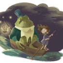 Leina and the Lord of the toadstools. Traditional illustration project by Francesca De Luca - 11.05.2020